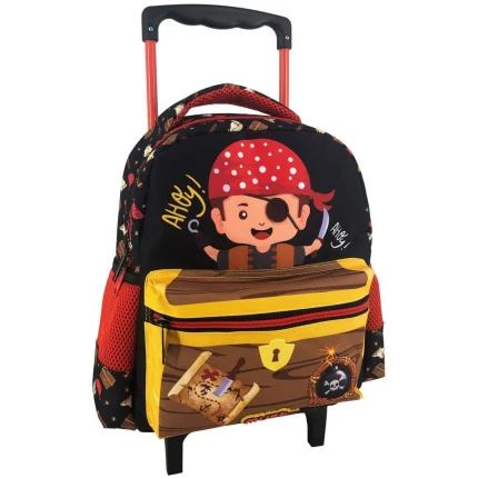 Must Pirate Σχολική Τσάντα Τρόλεϊ Νηπίου 3D Soft με 2 Θήκες (584645)