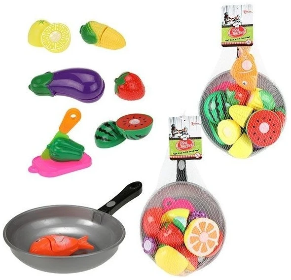 DTTT13963Z Τηγάνι με πλαστικά φρούτα και λαχανικά που κόβονται - Image 1