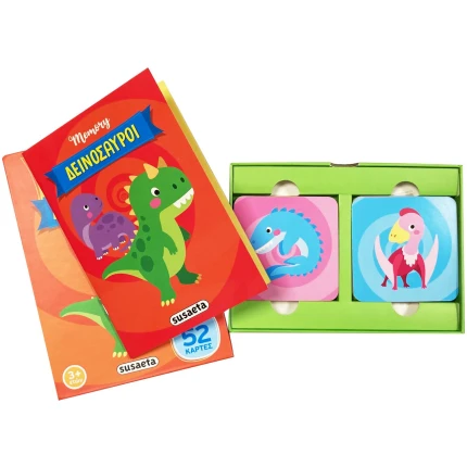 Memory - Δεινόσαυροι Κουτί με βιβλίο και κάρτες SUSAETA (2454)