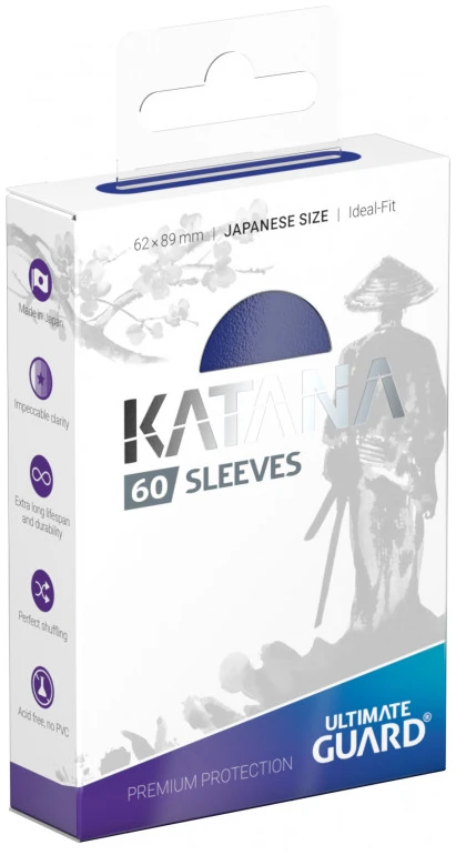 UGD011050 Ultimate Guard Katana Sleeves Japanese Size Μπλε (60) - Image 1