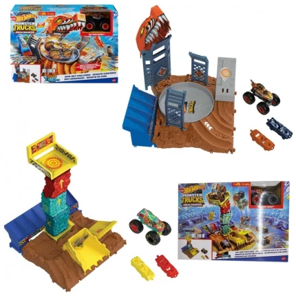 HW Monster Trucks Arena Smashers Μεσαία Σετ MATTEL (HNB92)